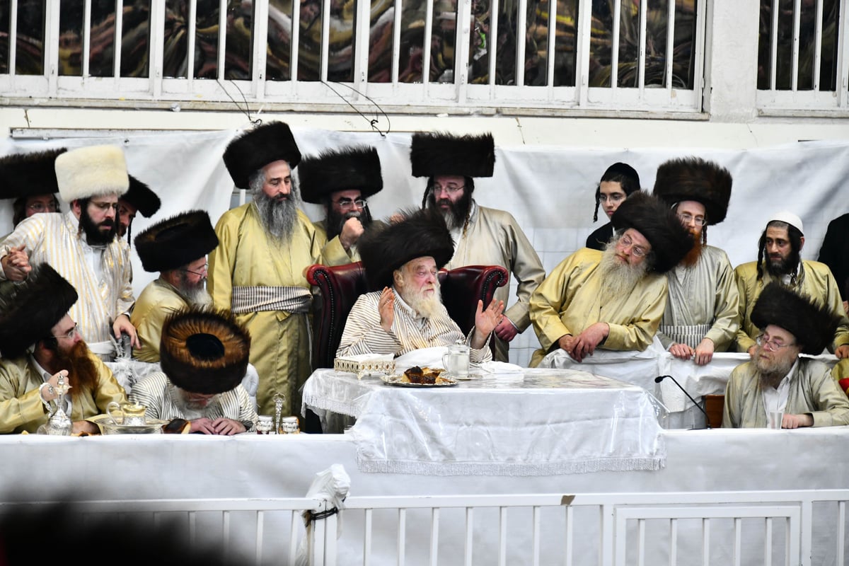 טיש פורים בחצה"ק תולדות אהרון