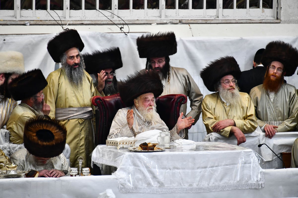 טיש פורים בחצה"ק תולדות אהרון