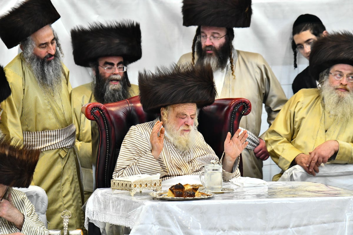 טיש פורים בחצה"ק תולדות אהרון