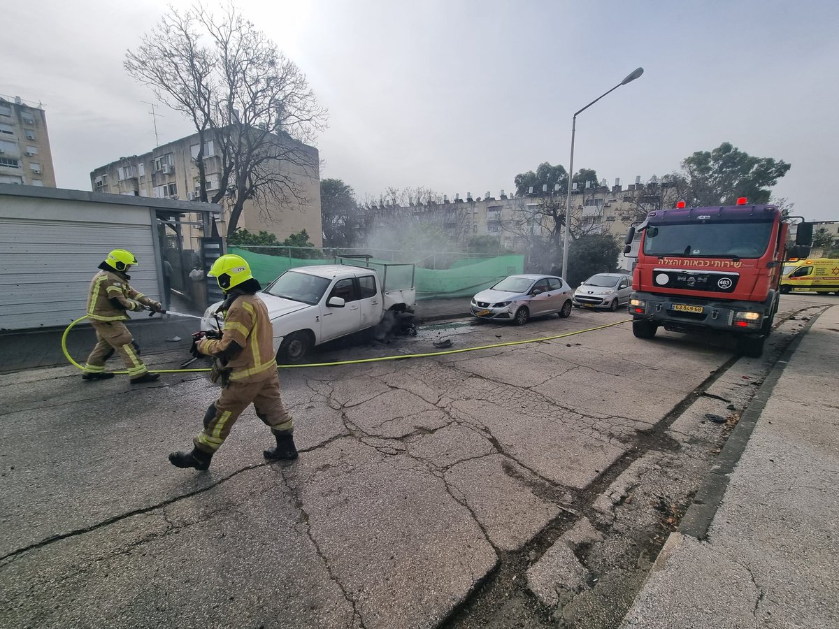 אחת מזירות הנפילה בקריית שמונה