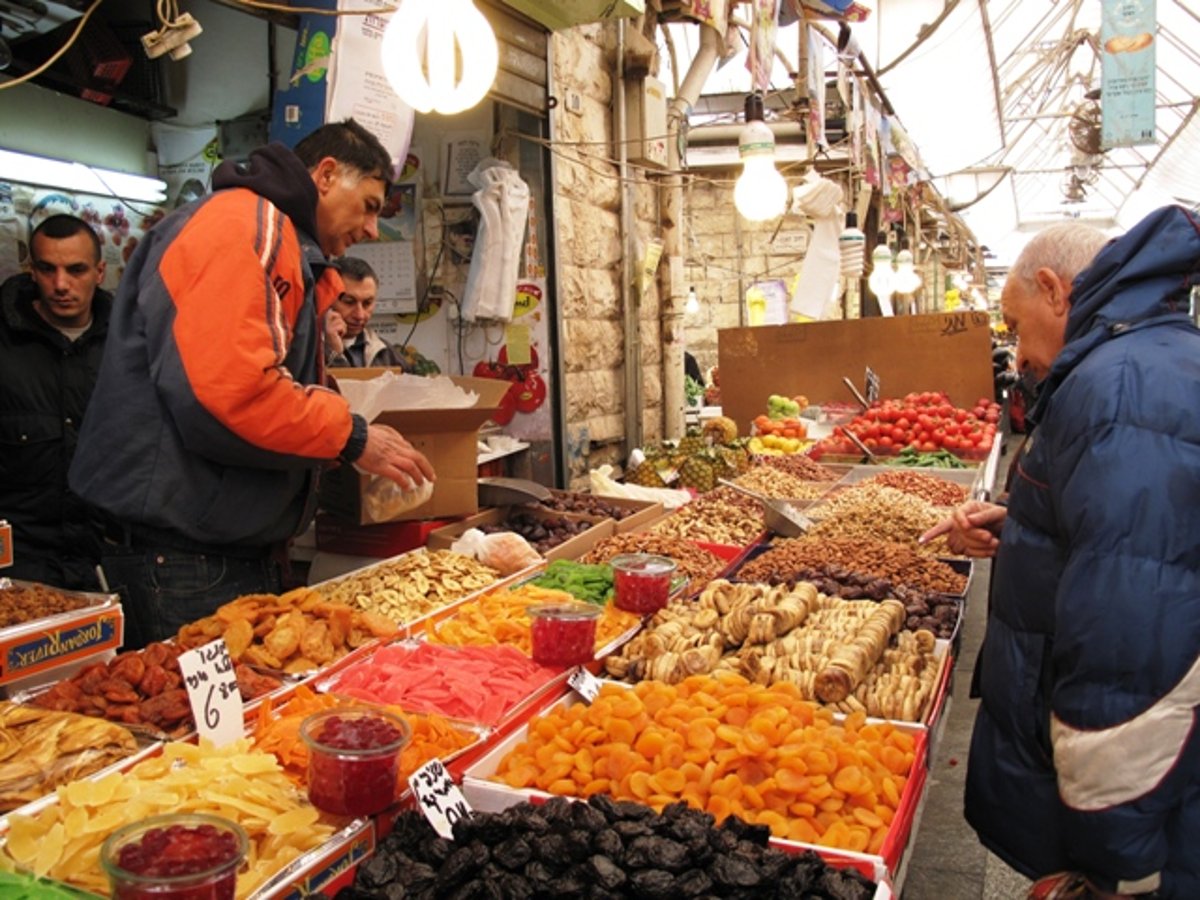 שוק "מחנה יהודה", ערב ט"ו בשבט: גלריה צבעונית