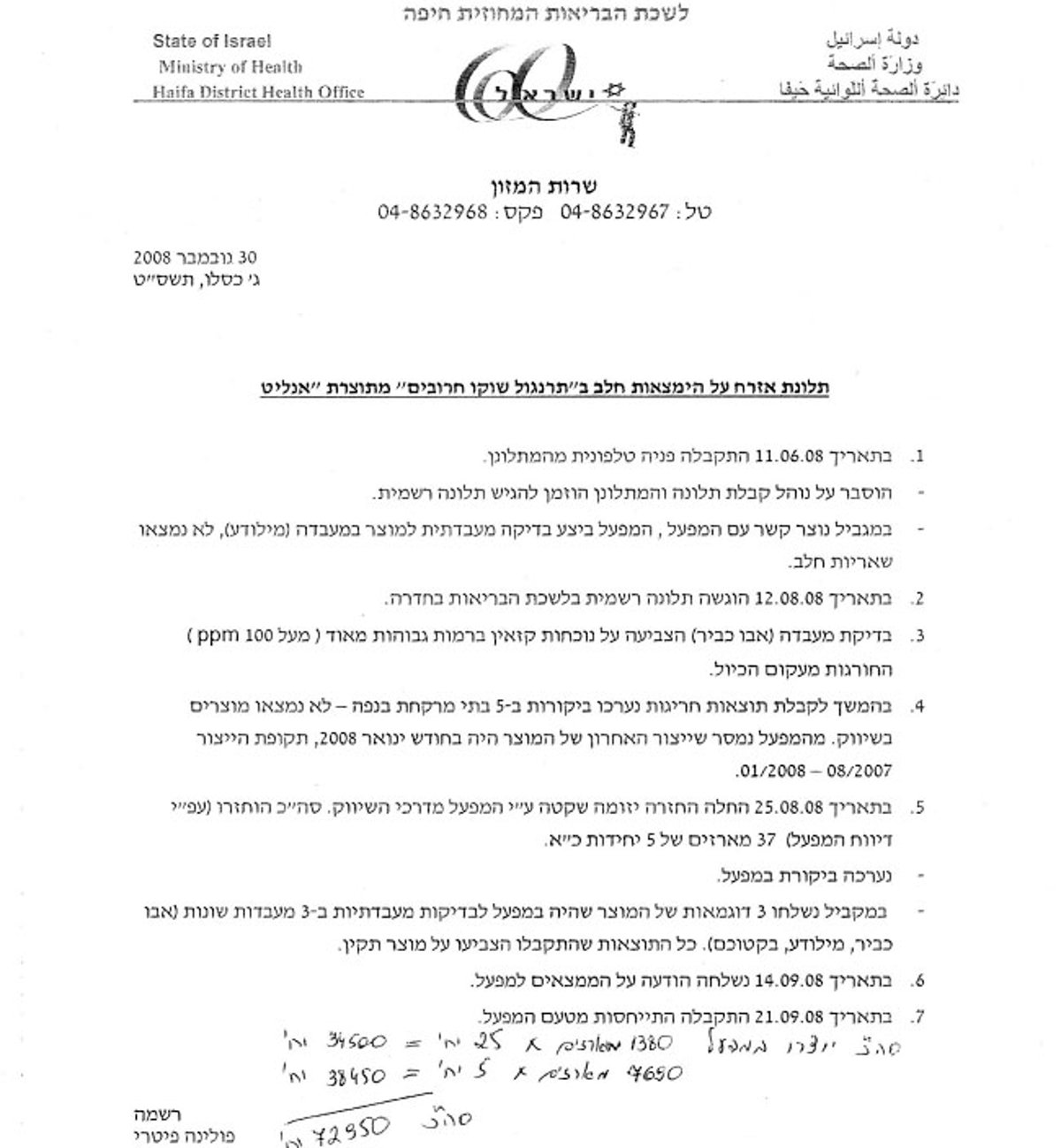 מוצר ה´פרווה´ של הבד"ץ הכיל כמות גבוהה של חלב