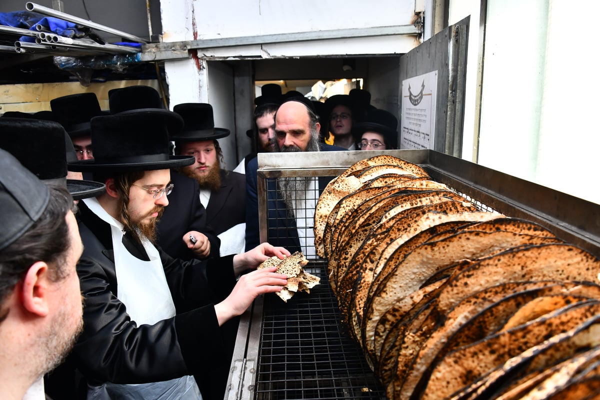 האדמו"ר מסאדיגורה באפיית המצות 