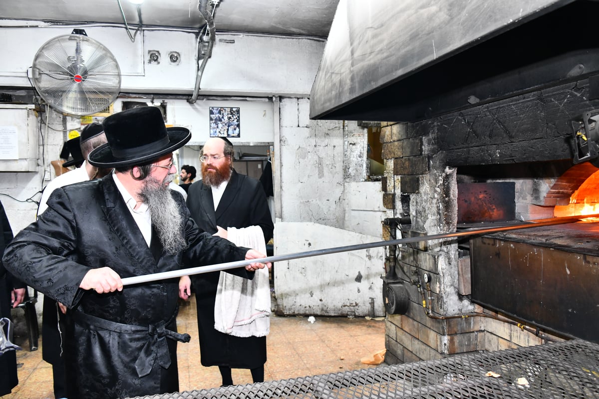 האדמו"ר משבט הלוי באפיית מצות 