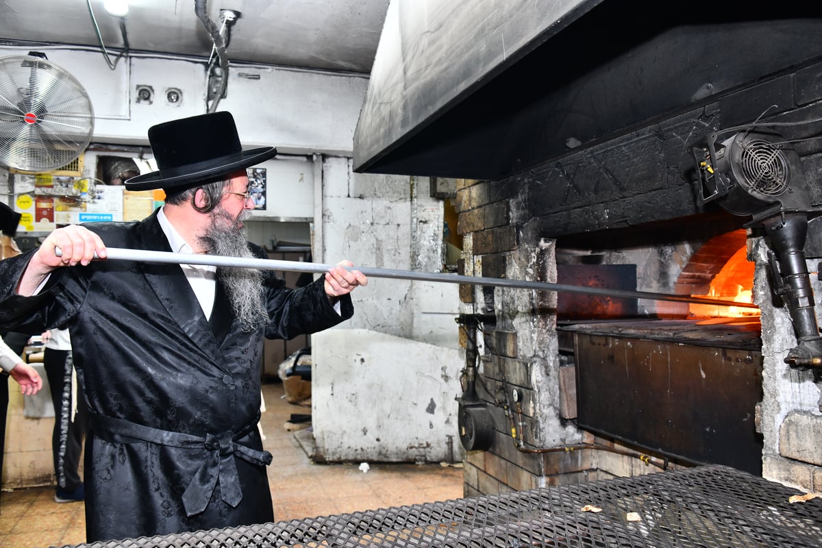 האדמו"ר משבט הלוי באפיית מצות 