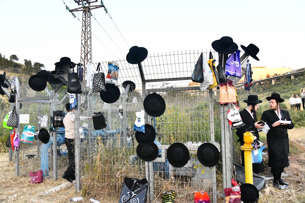 האדמו"ר מגור בשאיבת מים שלנו תשפ"ד