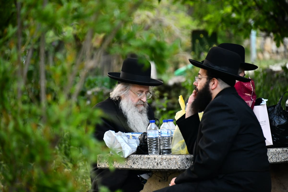 האדמו"ר מגור בשאיבת מים שלנו תשפ"ד