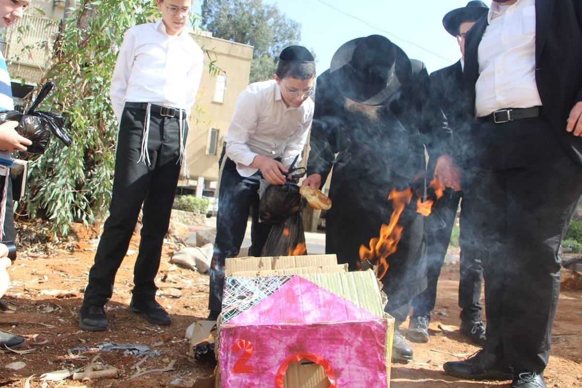 שריפת החמץ של זקן רבני חוג ה'חזון איש' | תיעוד