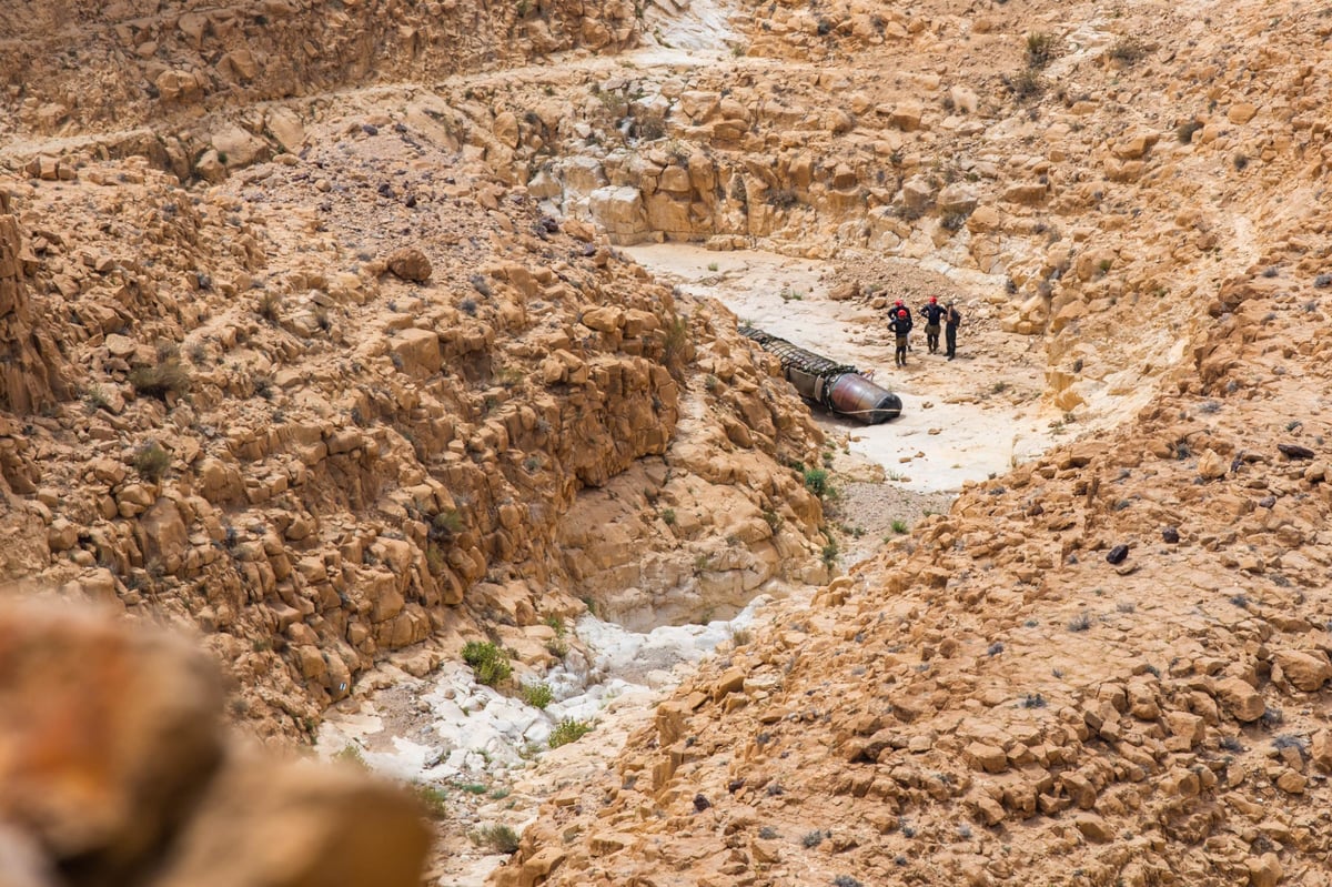 פינוי הטיל האיראני