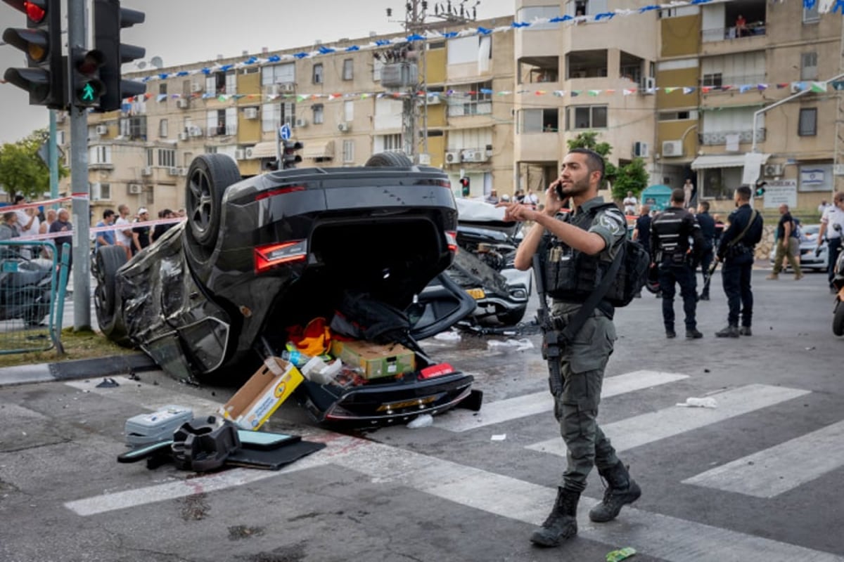 זירת התאונה ברמלה | נהגו של בן גביר ייחקר באזהרה