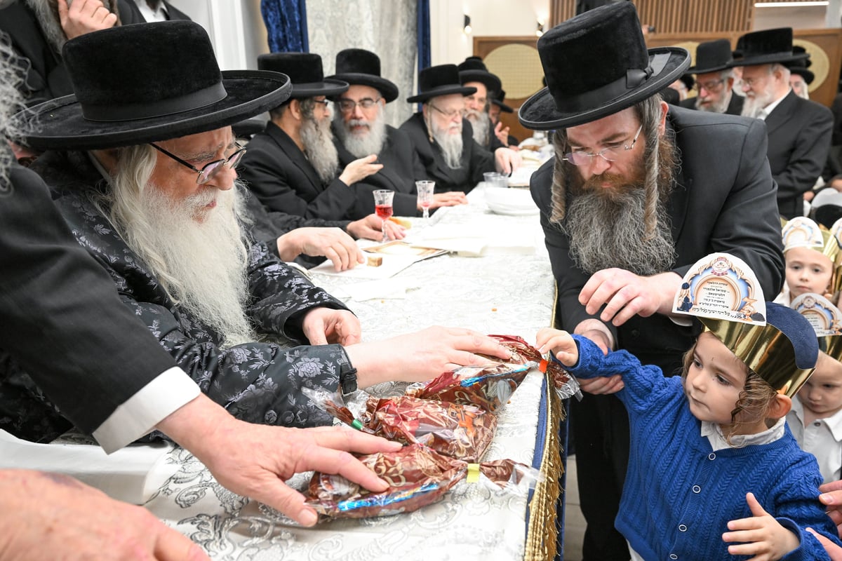 שמחת החלאקה לנין האדמו"ר מצאנז 