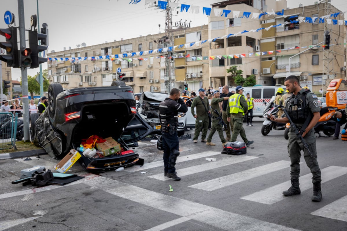 זירת התאונה ברמלה