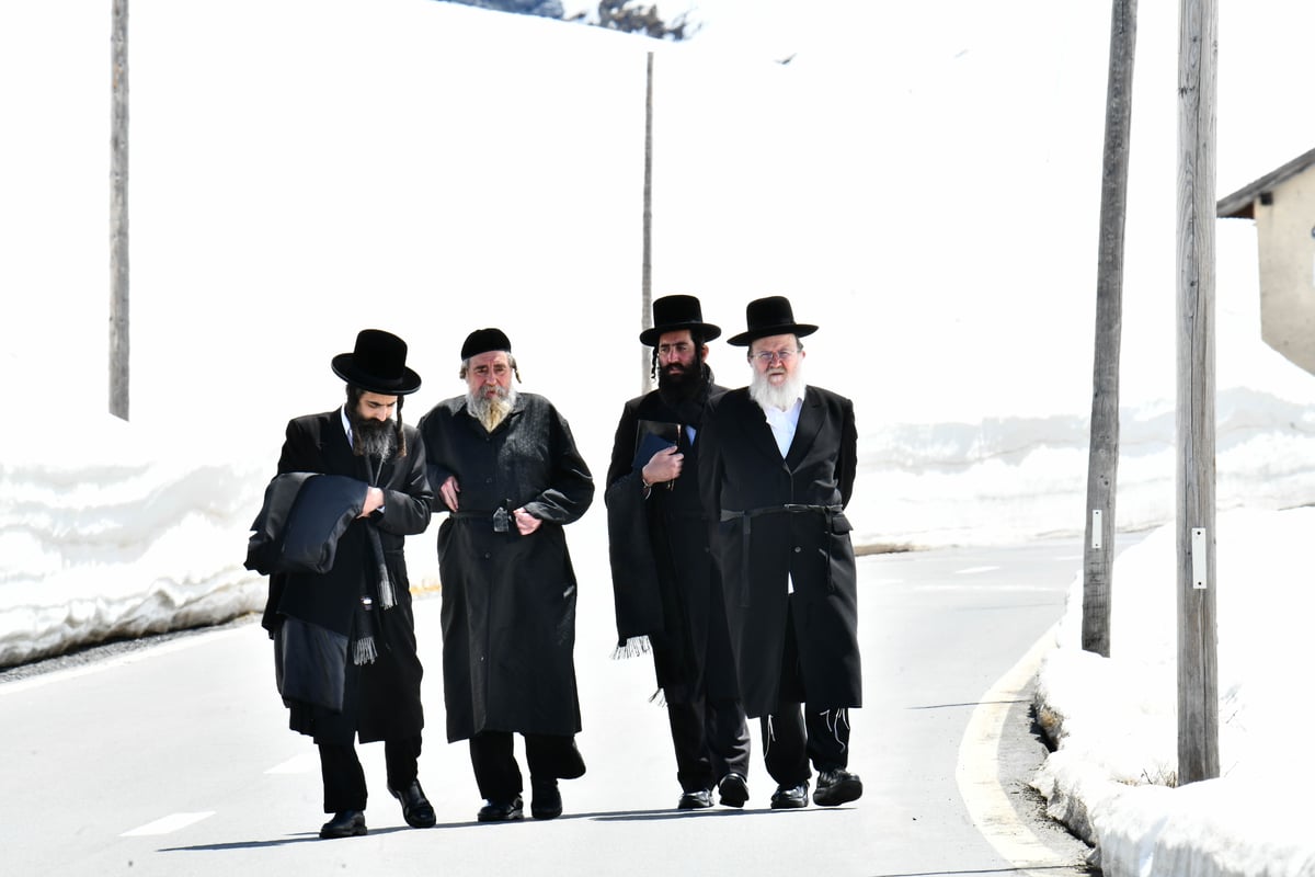 האדמו"ר מרחמסטריווקא בנאות דשא בשווייץ