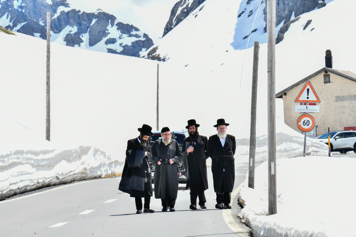 האדמו"ר מרחמסטריווקא בנאות דשא בשווייץ