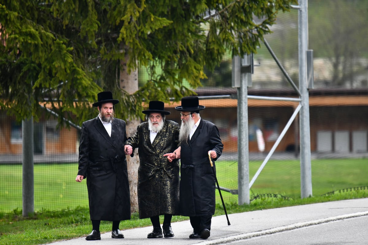 האדמו"ר מויז'ניץ בנאות דשא בשווייץ