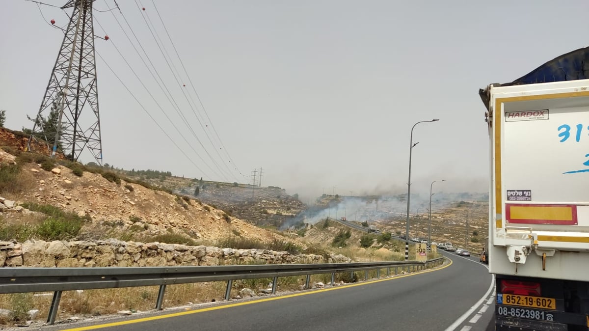 השריפה סמוך לחלחול וחברון