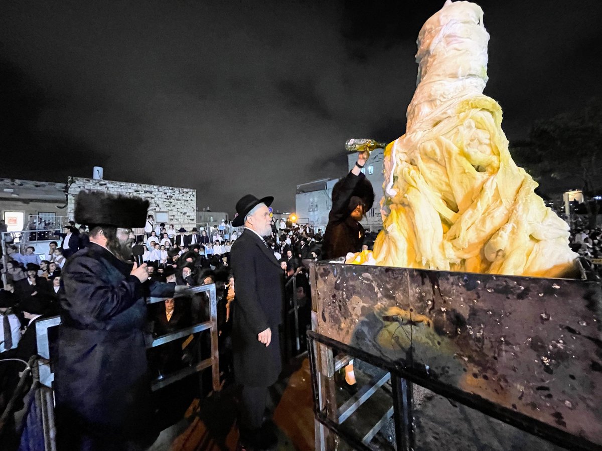 ל"ג בעומר בחצה"ק צאנז בירושלים