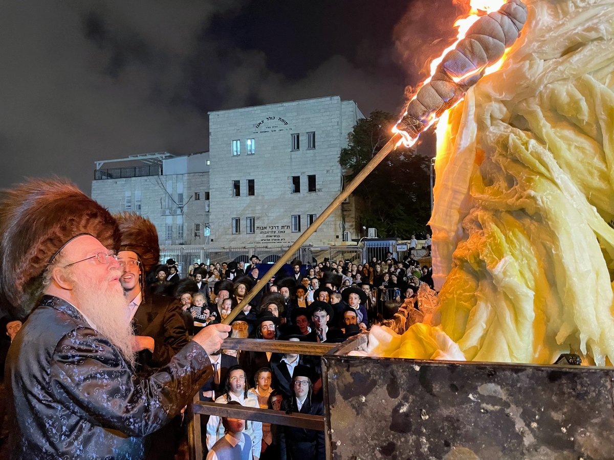 ל"ג בעומר בחצה"ק צאנז בירושלים