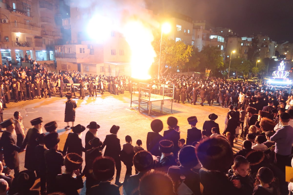 ל"ג בעומר בחצה"ק צאנז בירושלים