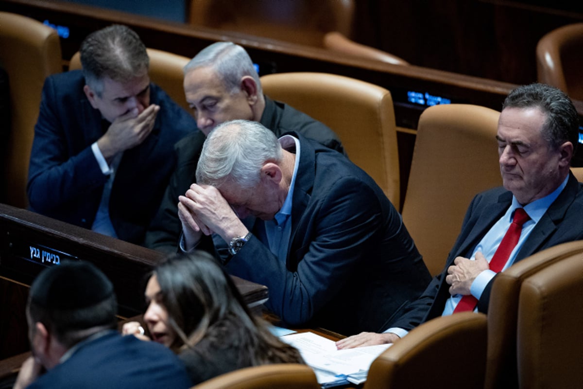 גנץ ונתניהו במליאה | ארכיון