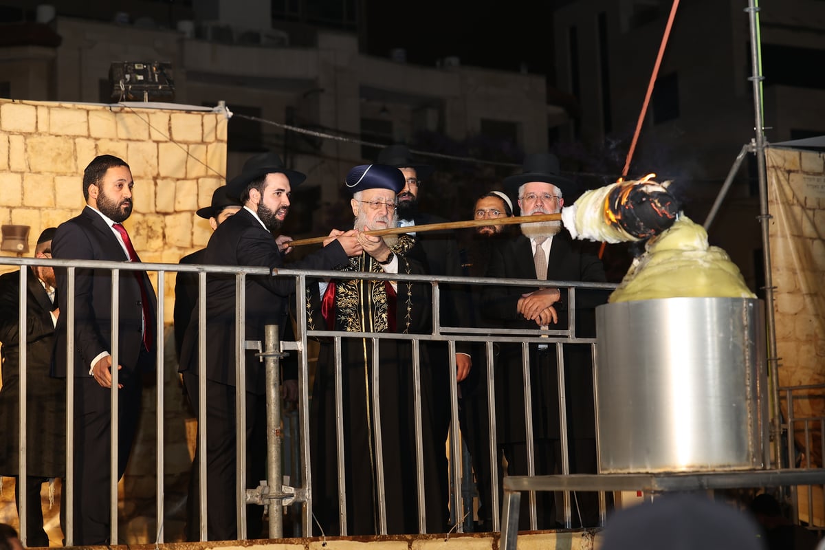 הילולת הרשב"י בחצר ההילולא במתחם שמעון הצדיק בירושלים