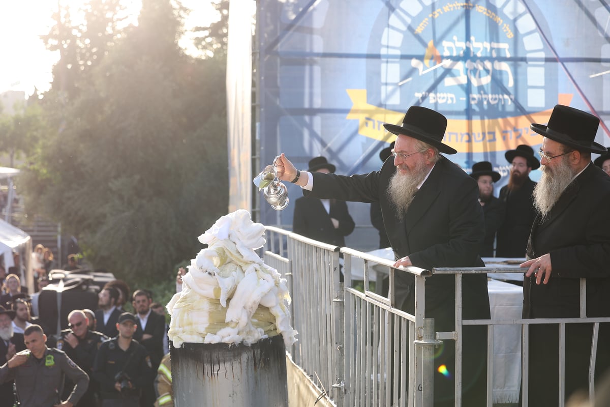 הילולת הרשב"י בחצר ההילולא במתחם שמעון הצדיק בירושלים