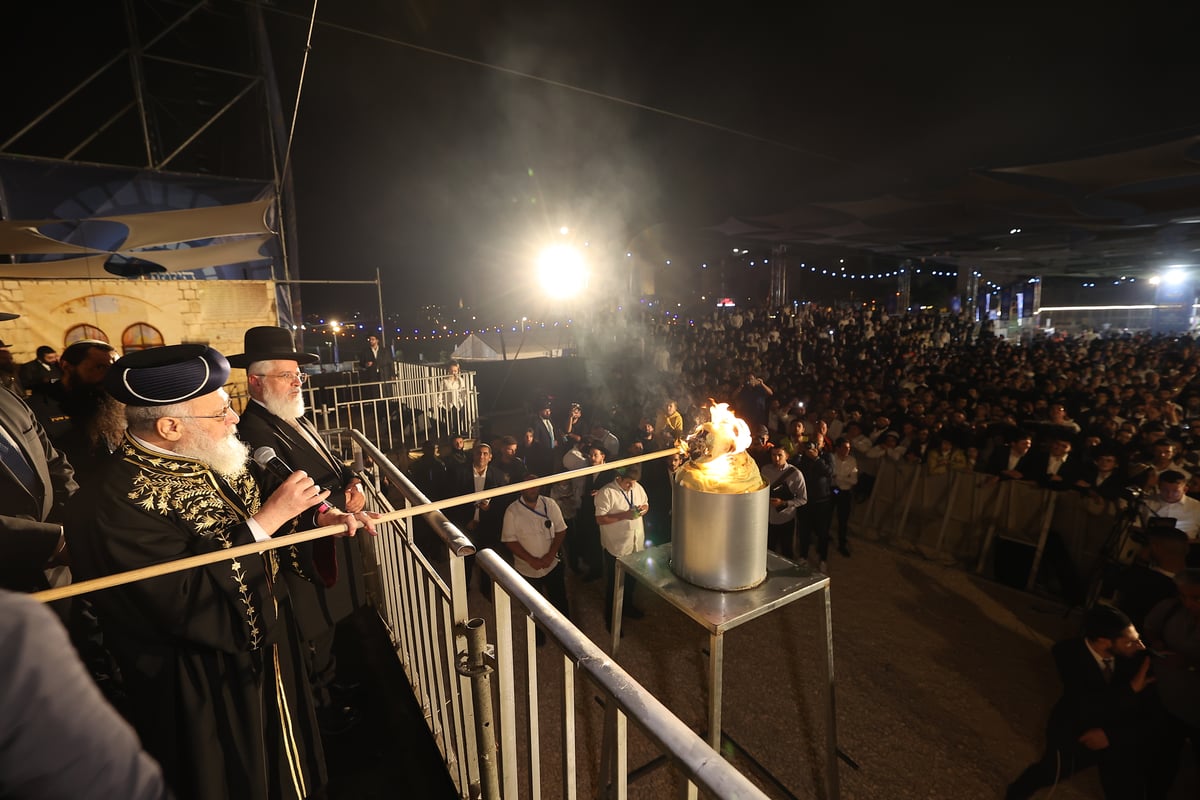 הילולת הרשב"י בחצר ההילולא במתחם שמעון הצדיק בירושלים