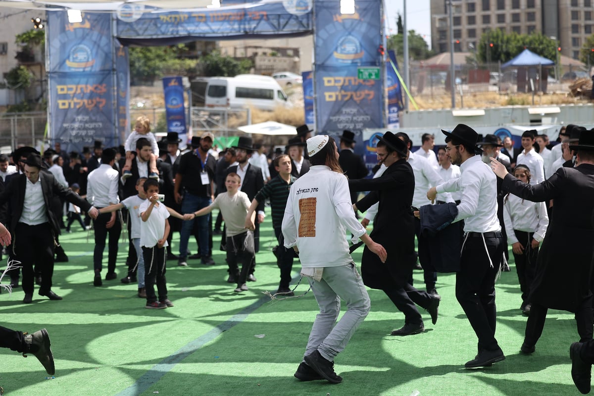 הילולת הרשב"י בחצר ההילולא במתחם שמעון הצדיק בירושלים