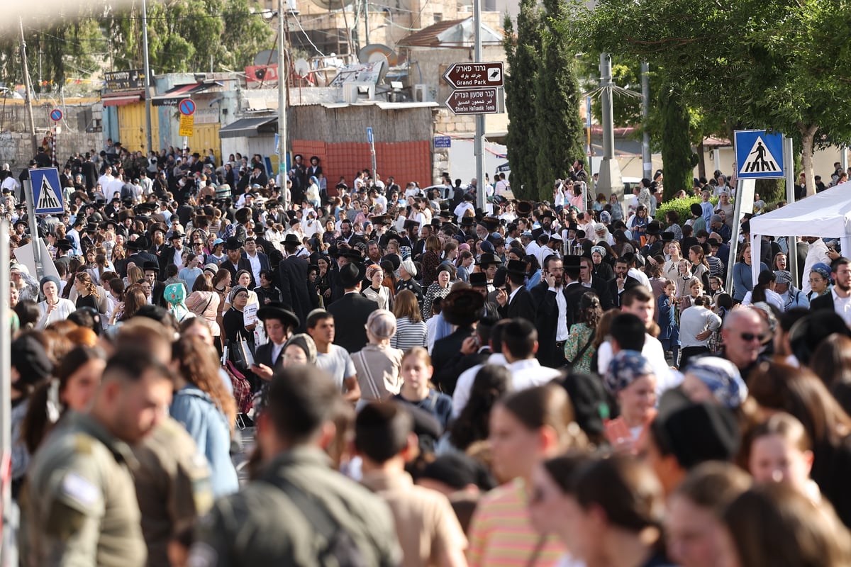 הילולת הרשב"י בחצר ההילולא במתחם שמעון הצדיק בירושלים