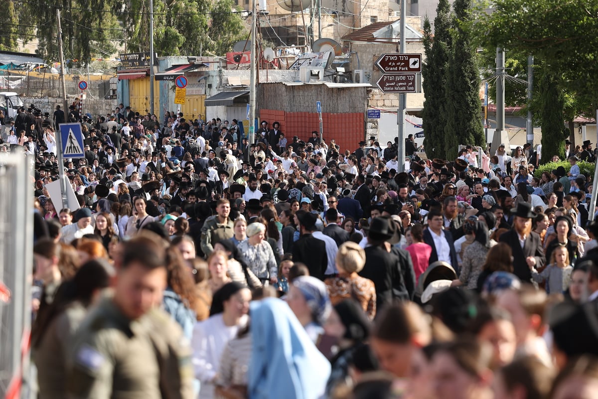 הילולת הרשב"י בחצר ההילולא במתחם שמעון הצדיק בירושלים