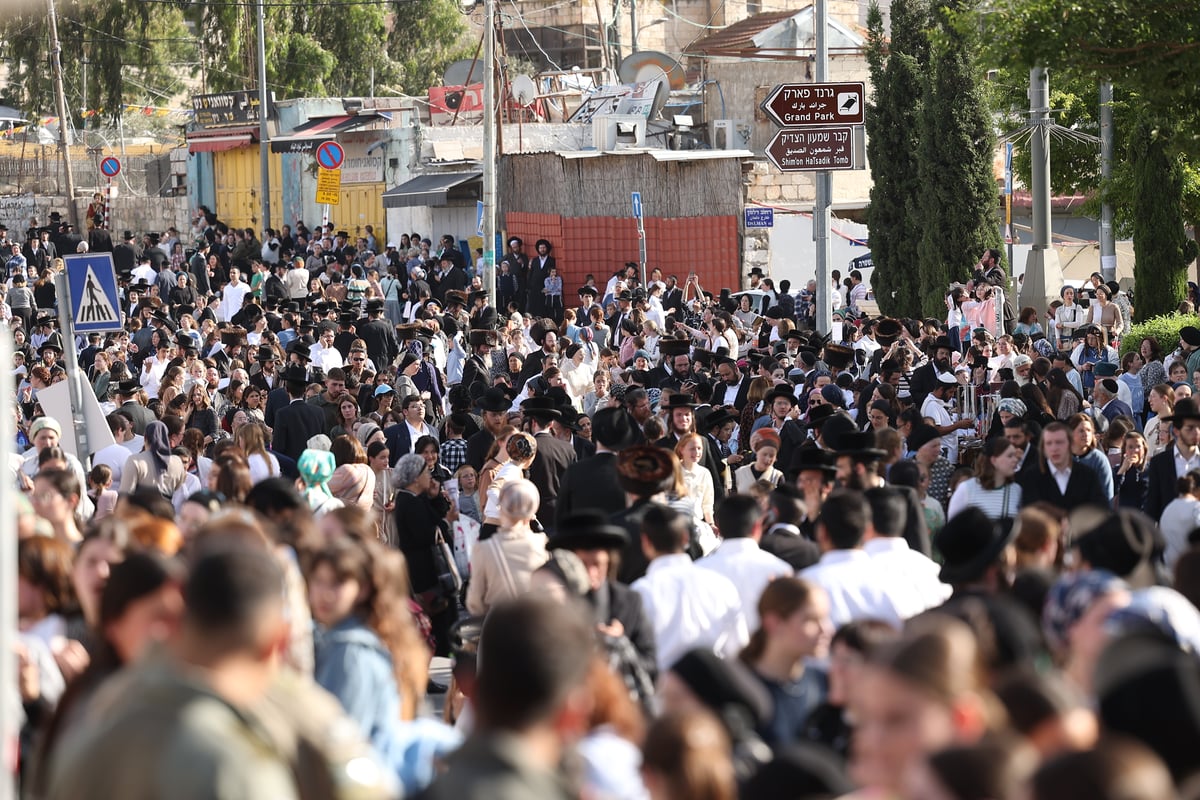 הילולת הרשב"י בחצר ההילולא במתחם שמעון הצדיק בירושלים