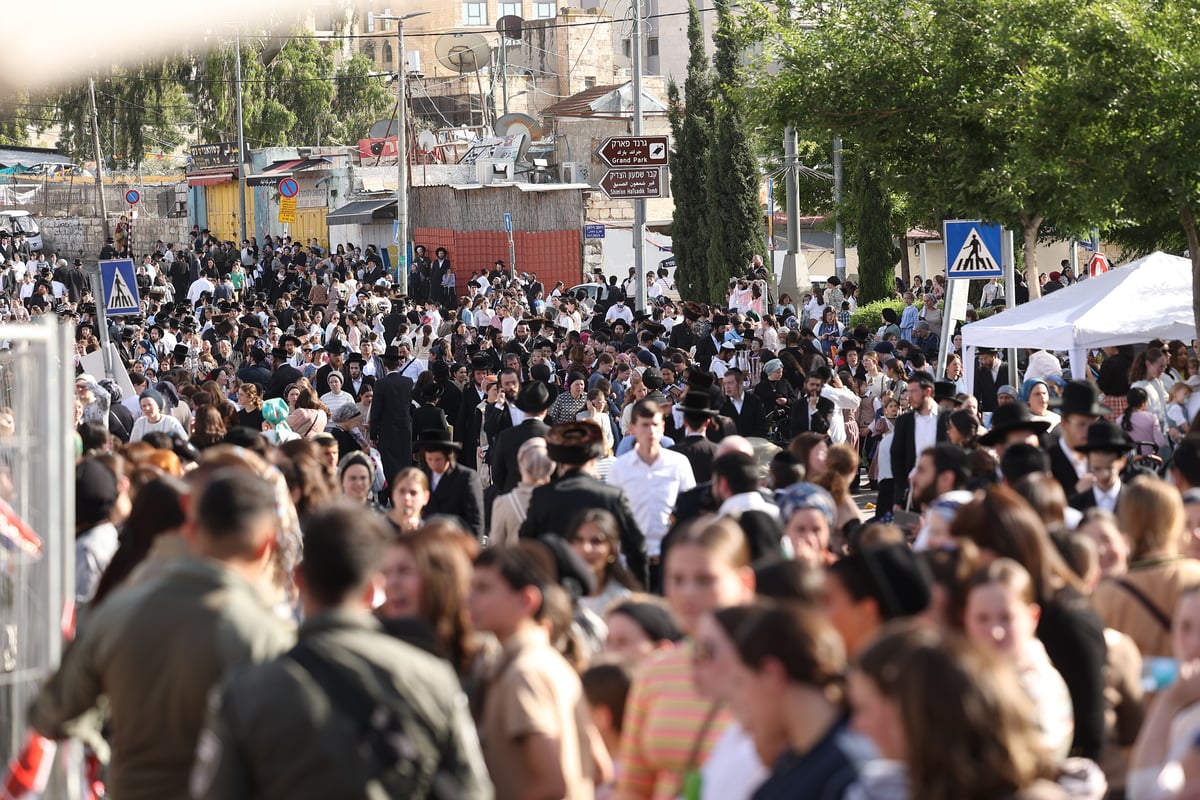 הילולת הרשב"י בחצר ההילולא במתחם שמעון הצדיק בירושלים