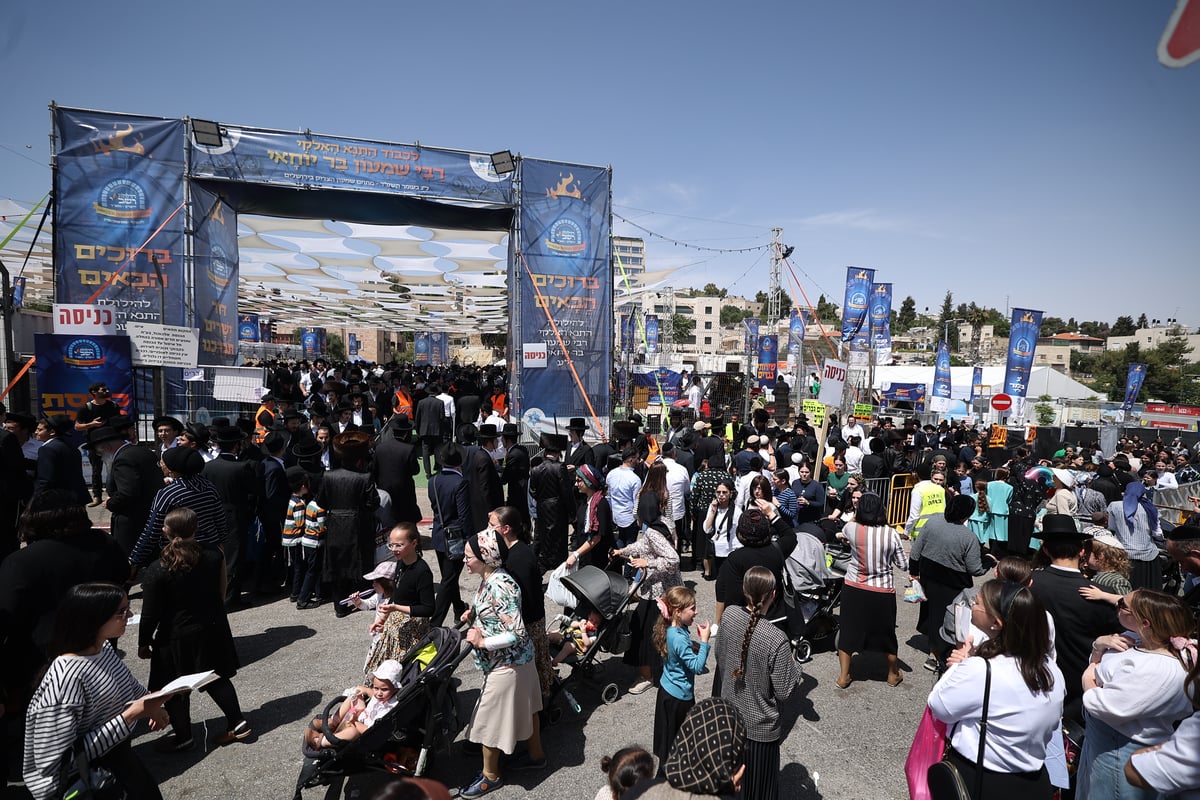 הילולת הרשב"י בחצר ההילולא במתחם שמעון הצדיק בירושלים