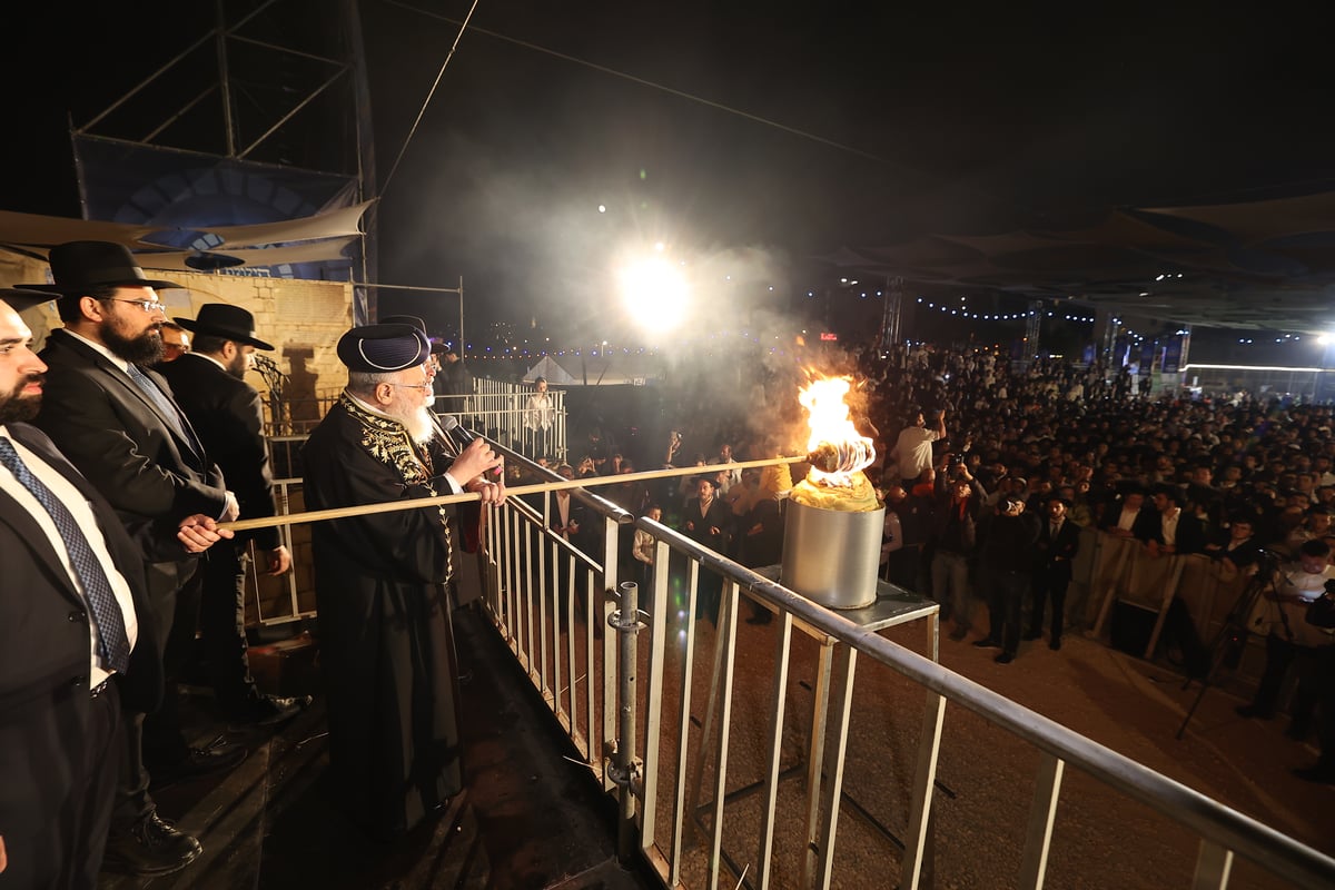 הילולת הרשב"י בחצר ההילולא במתחם שמעון הצדיק בירושלים