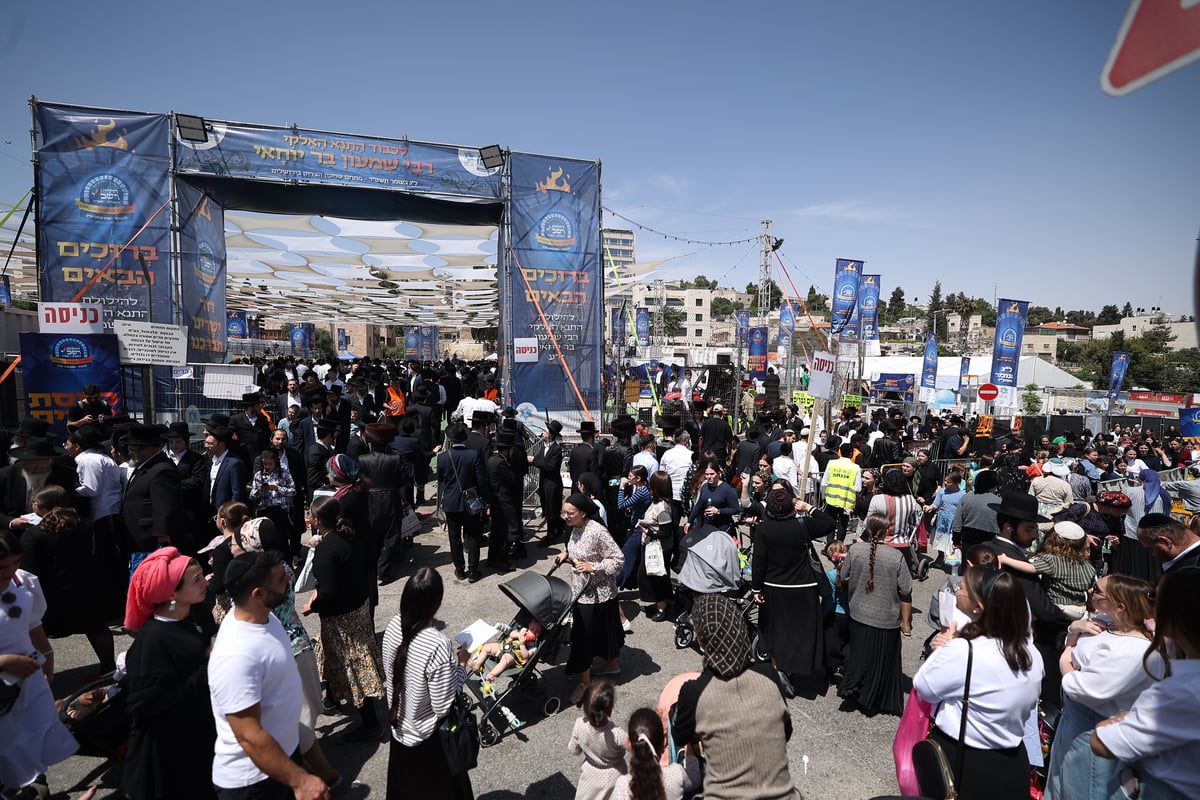 הילולת הרשב"י בחצר ההילולא במתחם שמעון הצדיק בירושלים