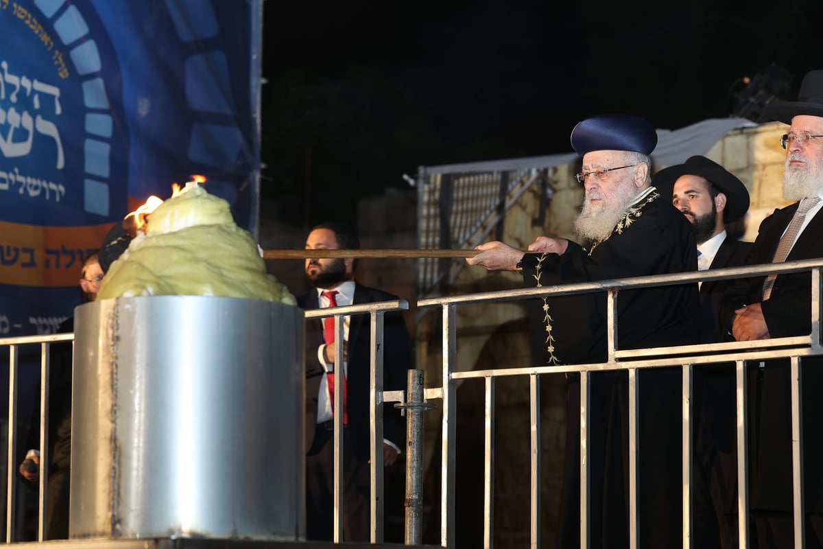 הילולת הרשב"י בחצר ההילולא במתחם שמעון הצדיק בירושלים