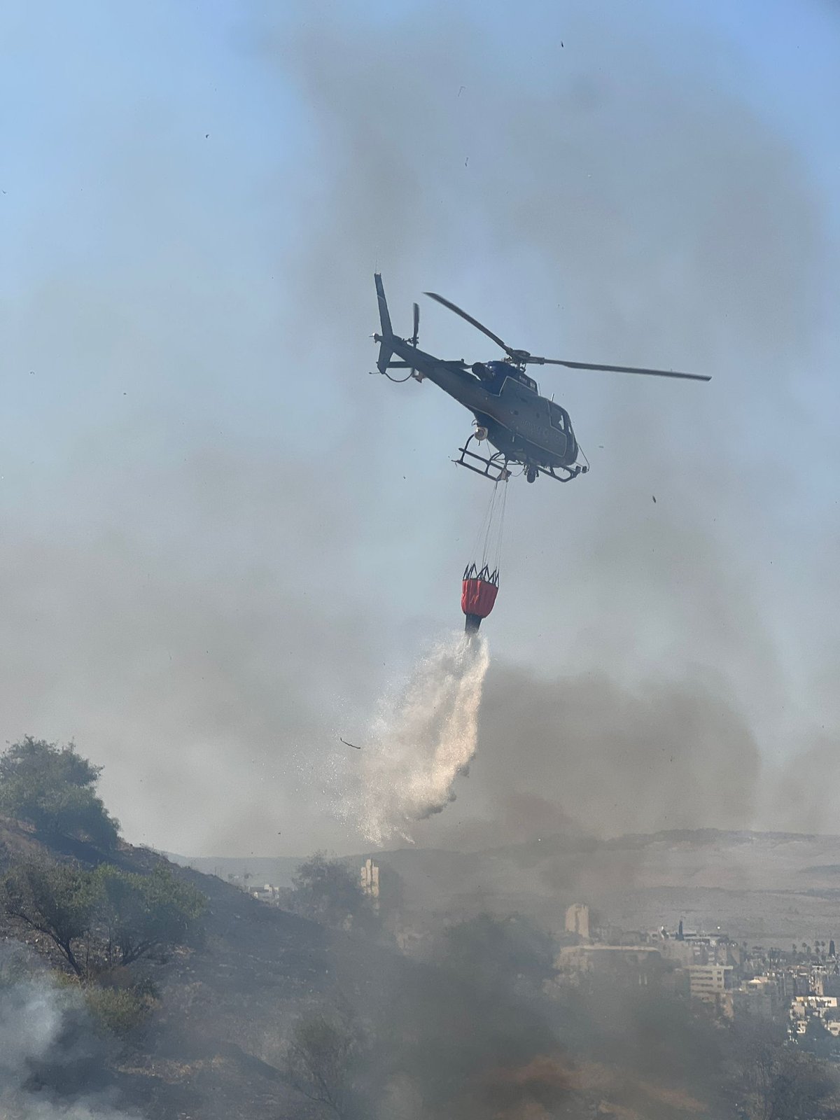 השריפה ביער שוויץ סמוך לטבריה