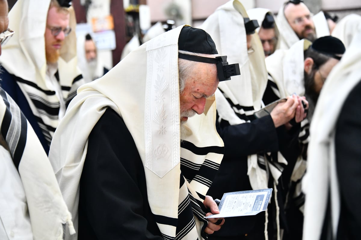 הגר"י זילברשטיין, והגר"ש מחפוד בתפילת השל"ה