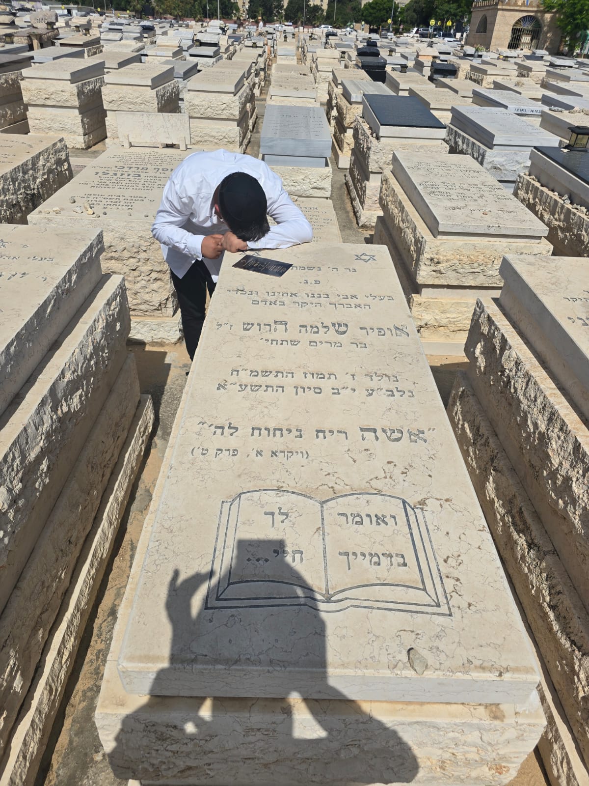 חתן המצוות מזמין את אביו ז"ל לשמחת הבר מצווה