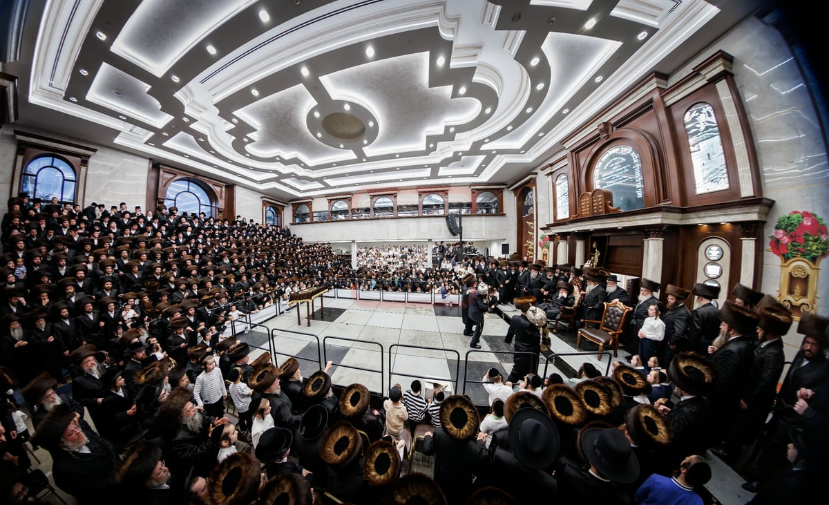 הכנסת ספר תורה בחצה"ק ויז'ניץ במאנסי