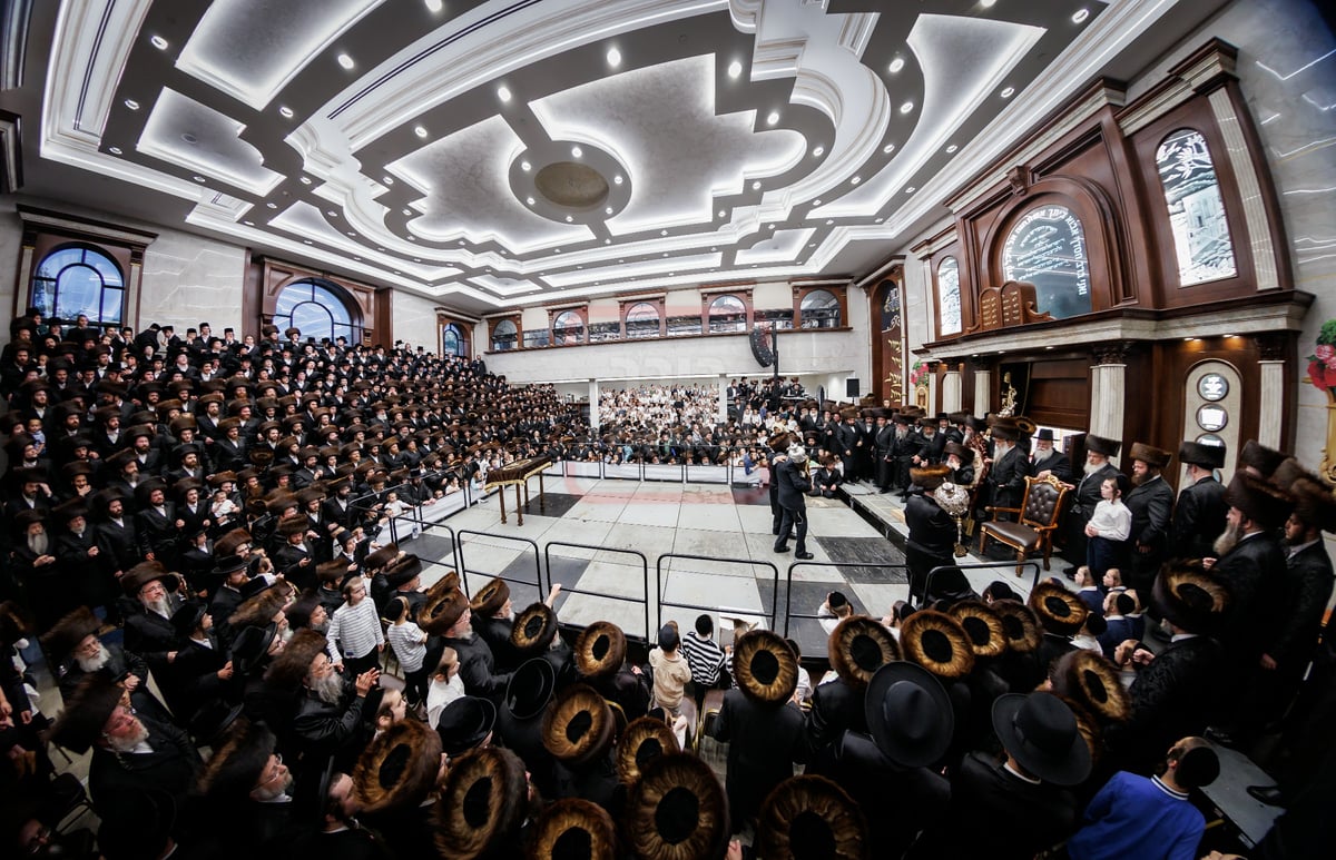 הכנסת ספר תורה בחצה"ק ויז'ניץ במאנסי