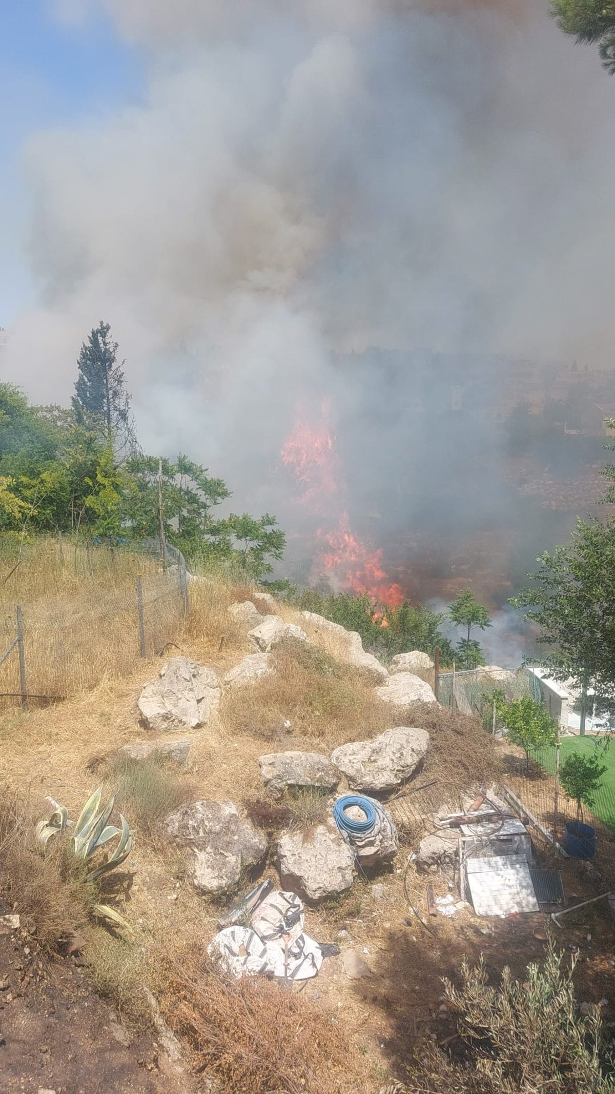 השריפה בשכונת גילה בירושלים