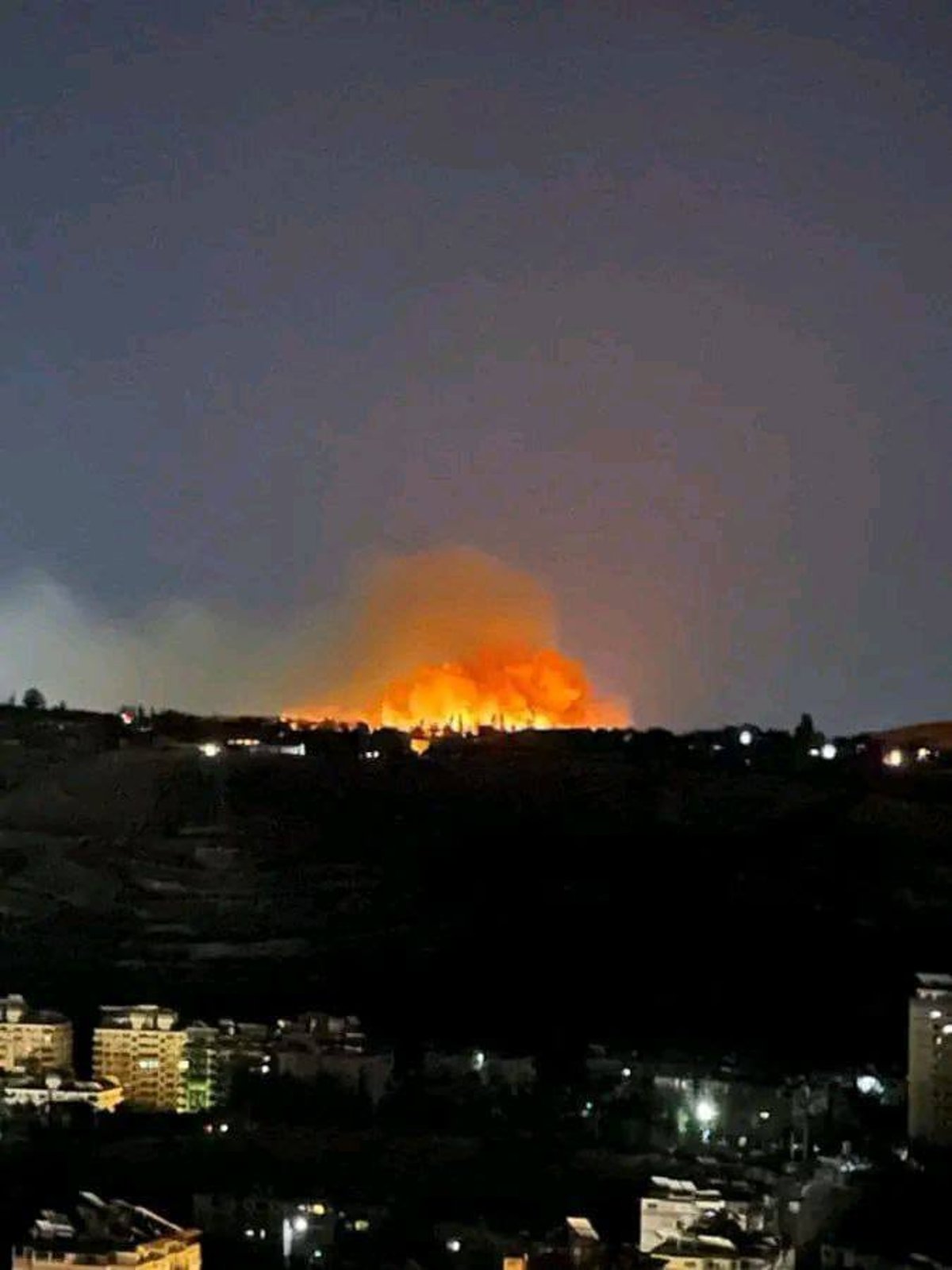 זירת הפיצוץ בסוריה לאחר התקיפה