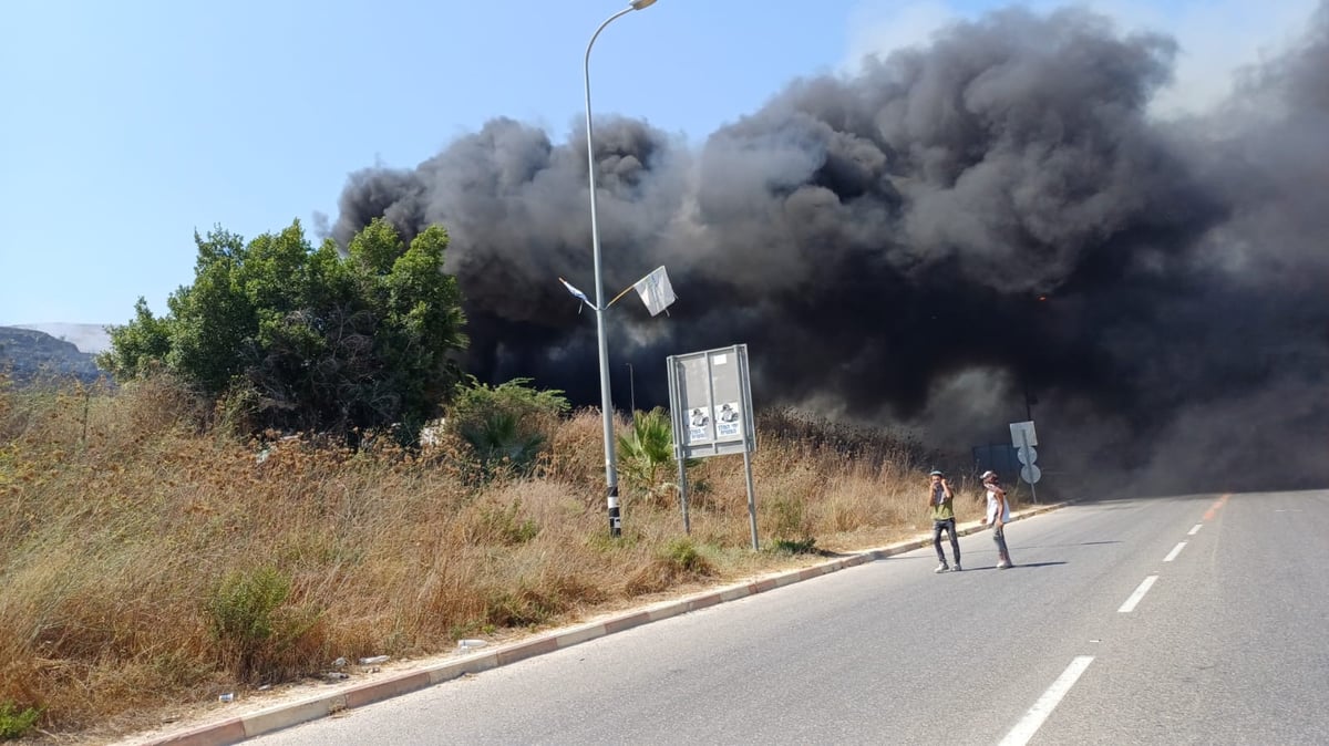 השריפה בשומרון סמוך להר ברכה וגבעת רונן