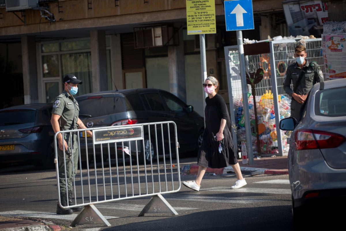 מחסום משטרה בבני ברק. אילוסטרציה