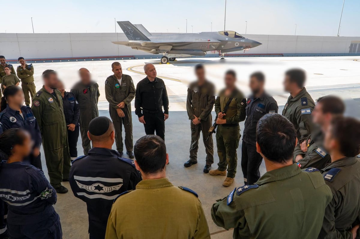 שר הביטחון גלנט והטייסים בנבטים,