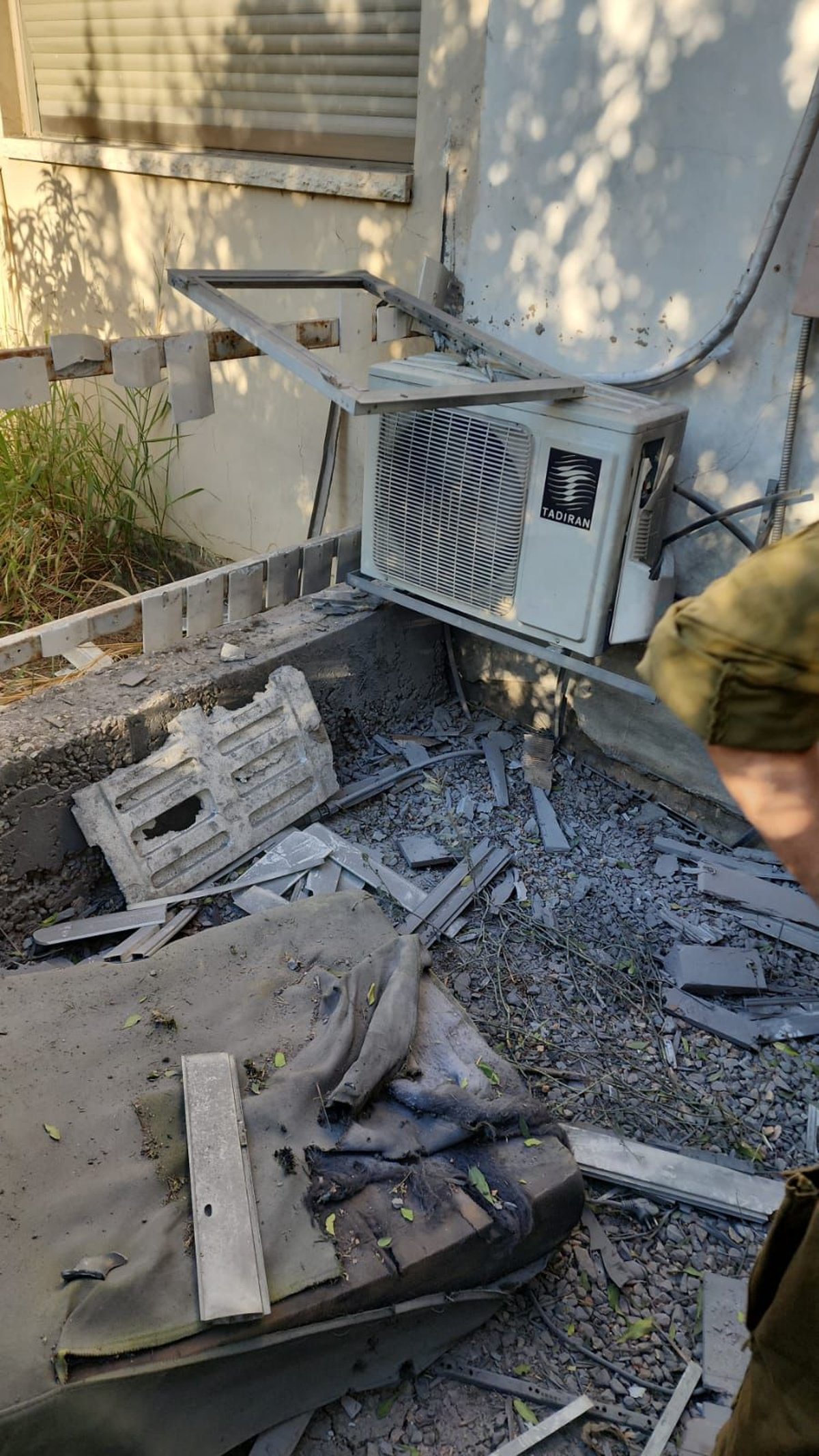 הנזק שנגרם היום בקרית שמונה