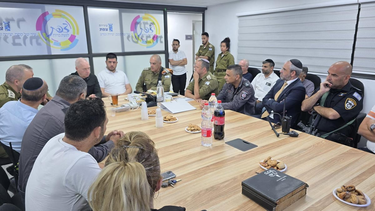 שר הביטחון יואב גלנט בצפת: "נמשיך להכות בחיזבאללה עד שנשיג שקט לצפון"