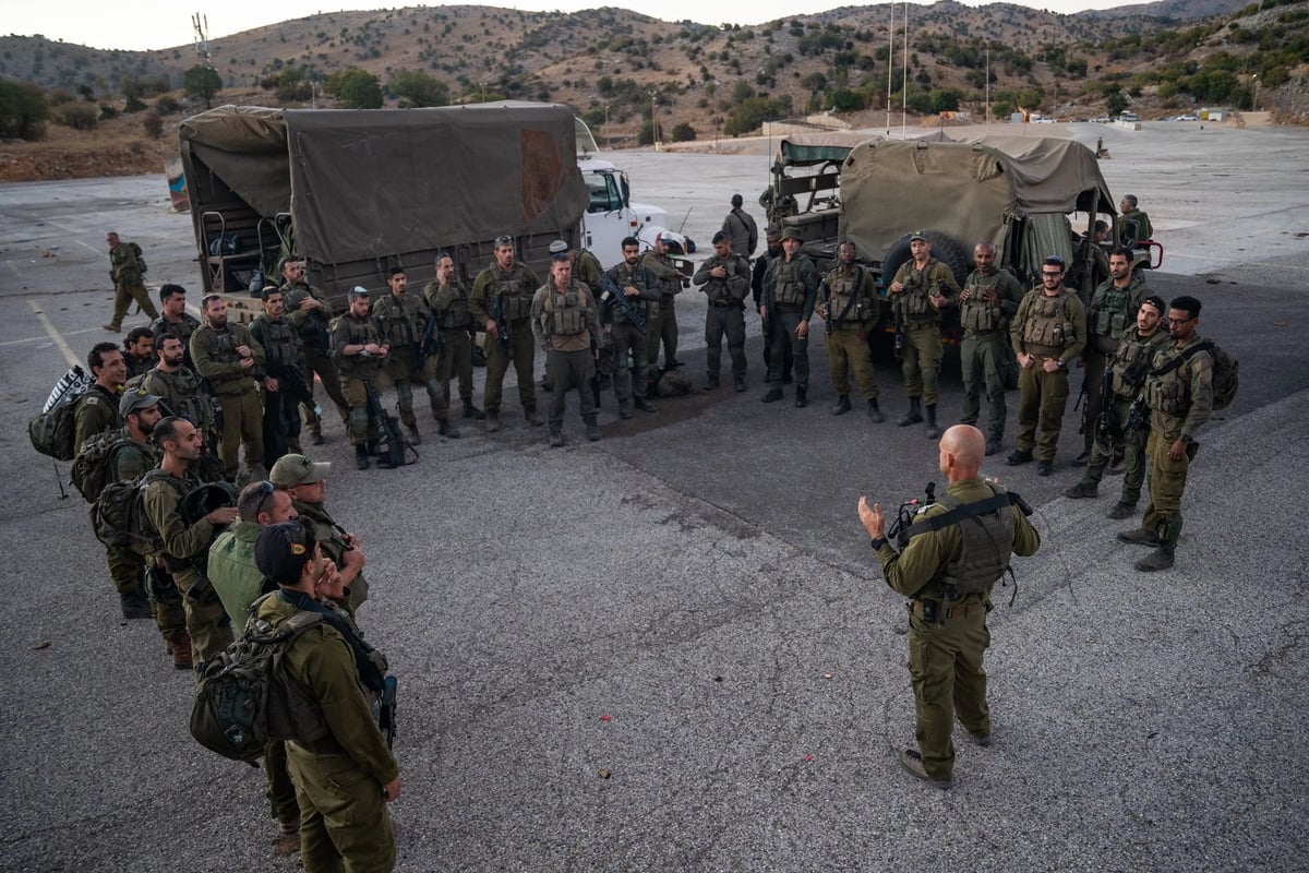 היחידות הטקטיות של צה"ל בהערכת מצב בגבול לבנון