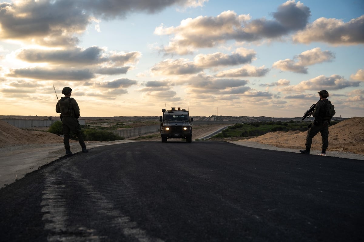 כוחות צה"ל מאבטחים את עוטף עזה